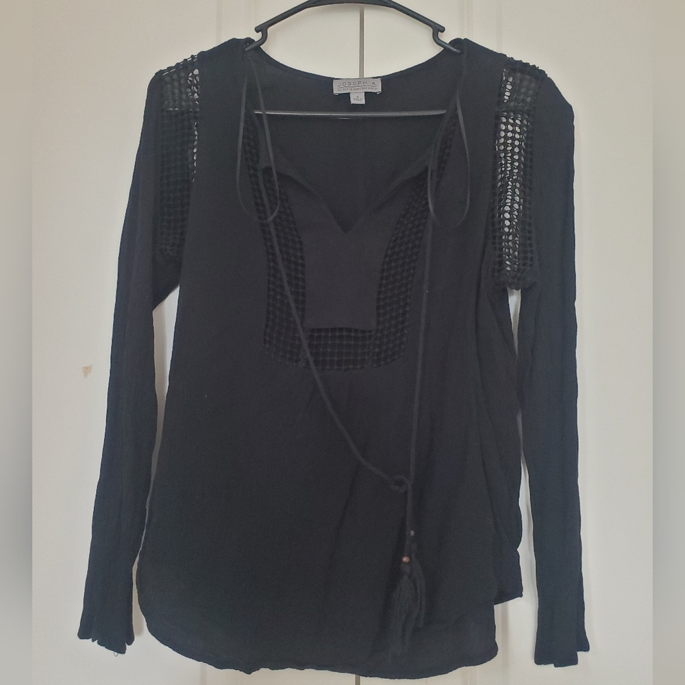 Black long sleeve top